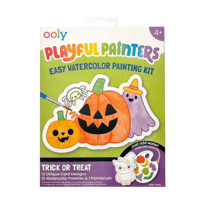 OOLY Playful Painters Trick or Treat Easy Watercolor Painting
