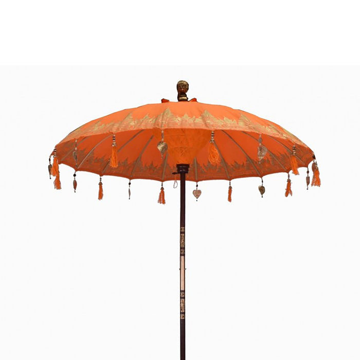 Orange Parasol Handmade Decorative Bali Design