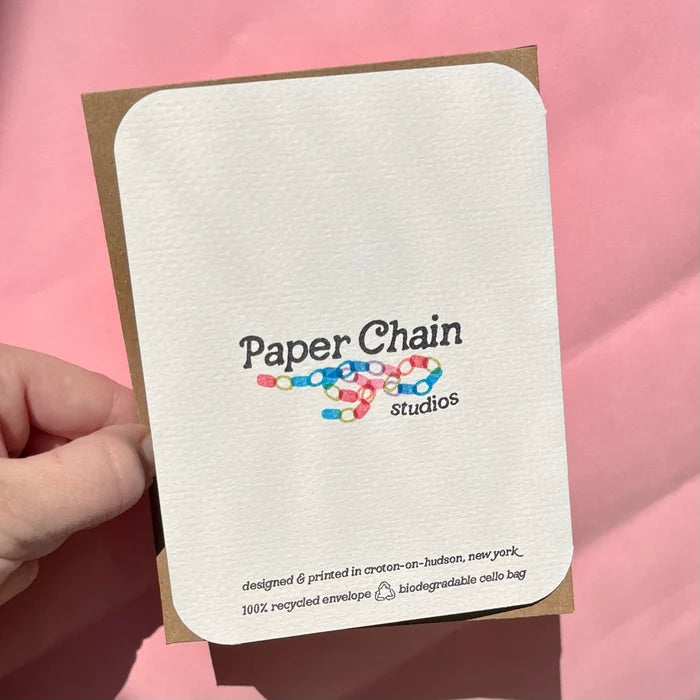 Paper Chain Studios Yay Cake Greeting Card