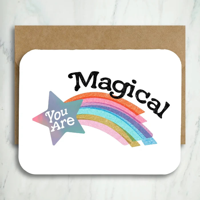 Paper Chain Studios You Are Magical Holographic Greeting Card