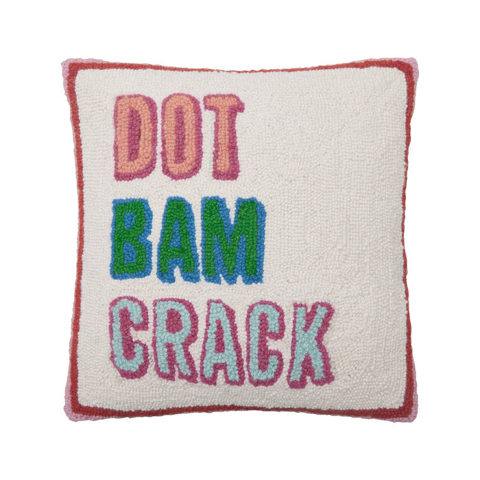 Peking Handicraft - Dot Bam Crack Hook Pillow - Ampersand