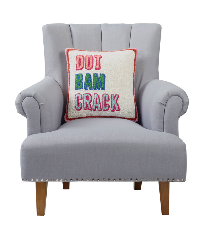 Peking Handicraft - Dot Bam Crack Hook Pillow - Ampersand