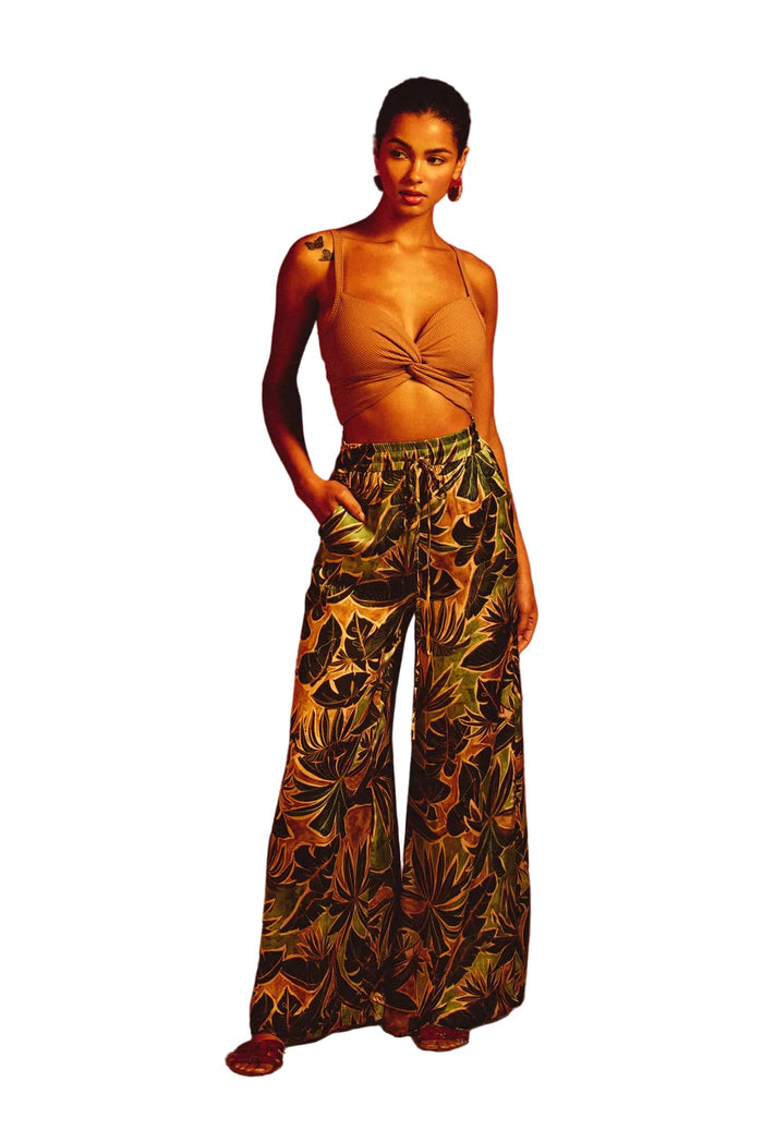 Phangan Island Wide Leg Pull On Pants