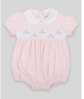 Pink Bubble Smocked Cotton