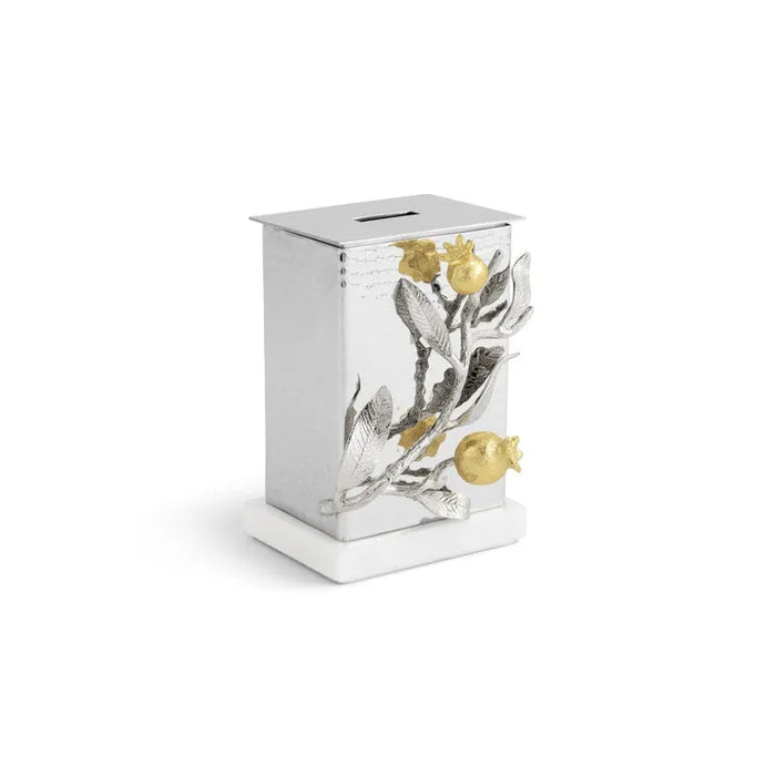 Michael Aram Pomegranate Silver & Gold Tzedakah Box