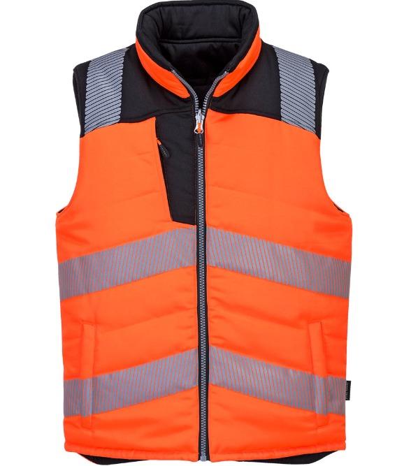 PortWest PW374 PW3 Hi-Vis Reversible Bodywarmer