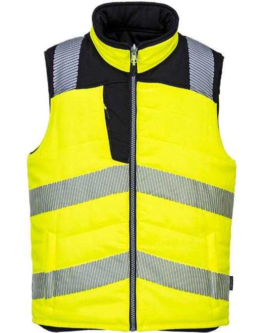 PortWest PW374 PW3 Hi-Vis Reversible Bodywarmer