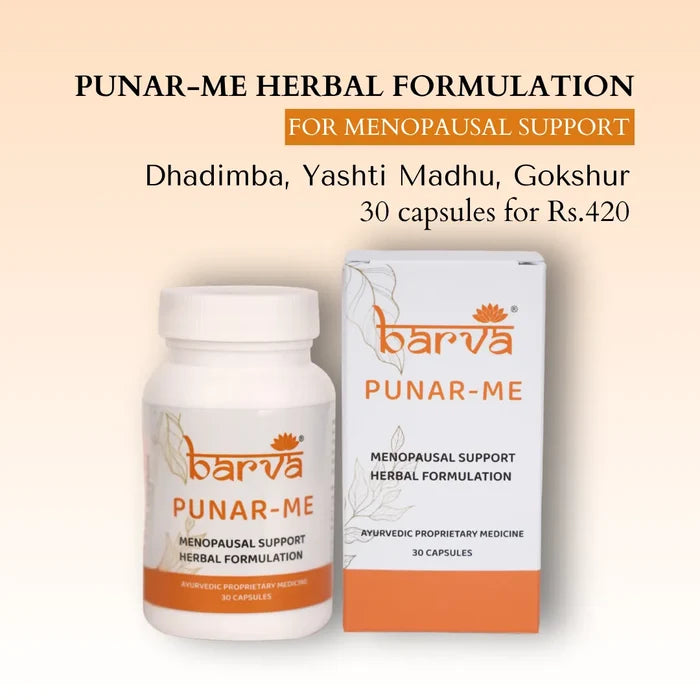 Punar-Me Herbal Formulation for Menopausal Support | 30 ayurvedic proprietary medicine capsules
