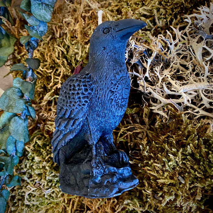 Raven Shaped Spirit Animal Magic Candle