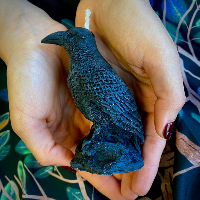 Raven Shaped Spirit Animal Magic Candle