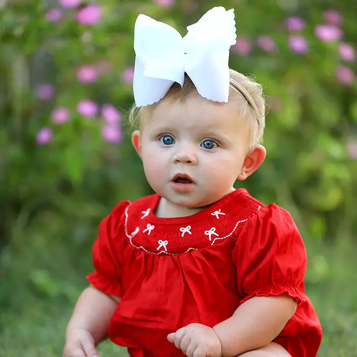 Red Bow Romper