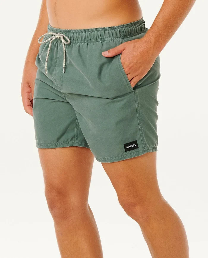 Rip Curl Offset Washed Volley - Moss
