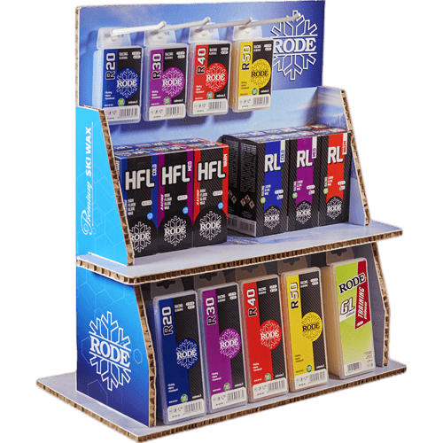 A product picture of the Rode Cardboard Display