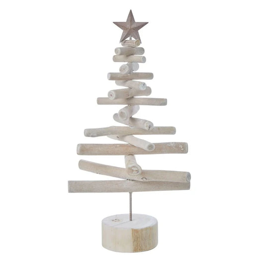 Rogue Wooden Tree with Star White