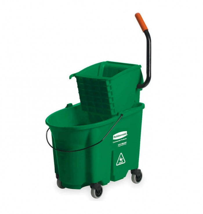 Rubbermaid WaveBrake Mop Bucket and Wringer Side Press