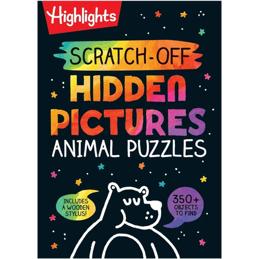 Scratch-Off Hidden Pictures Animal Puzzles