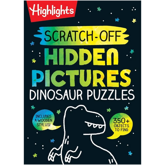 Scratch-Off Hidden Pictures Dinosaur Puzzles