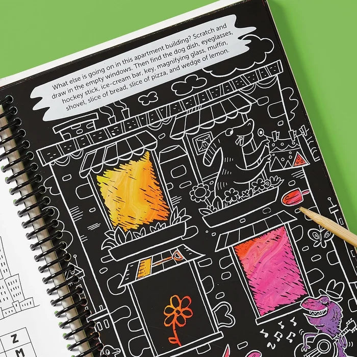 Scratch-Off Hidden Pictures Dinosaur Puzzles