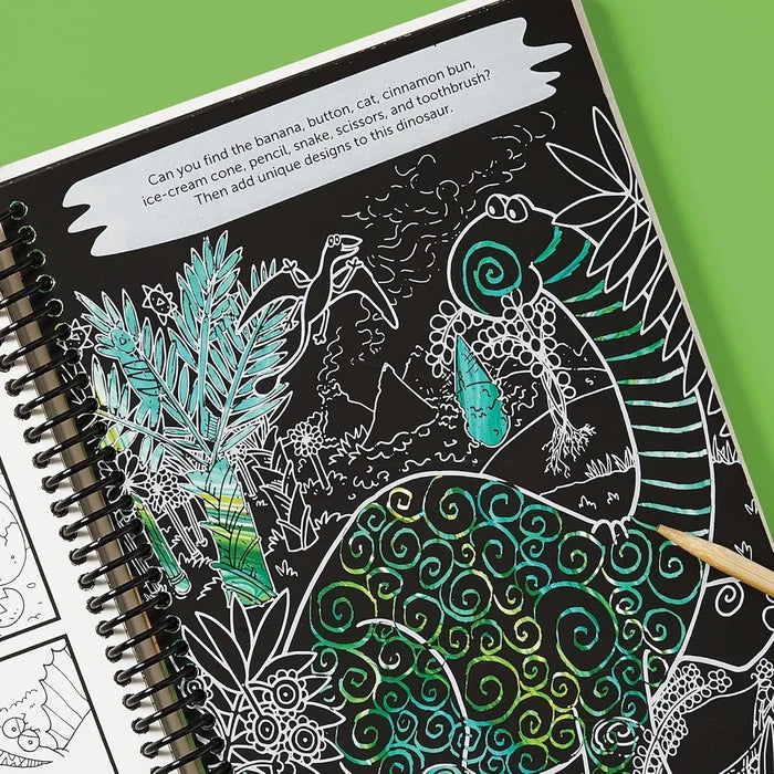 Scratch-Off Hidden Pictures Dinosaur Puzzles