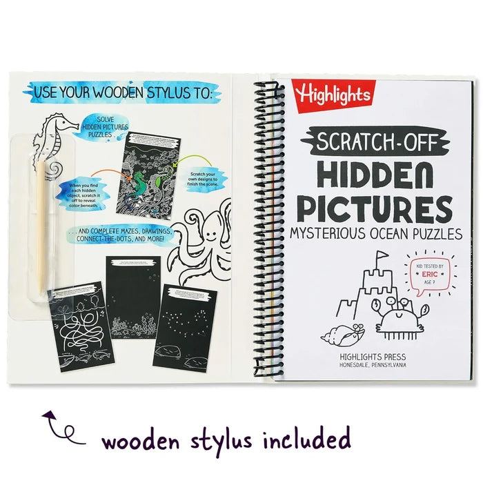 Scratch-Off Hidden Pictures Mysterious Ocean Puzzles