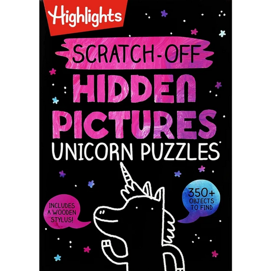 Scratch-Off Hidden Pictures Unicorn Puzzles