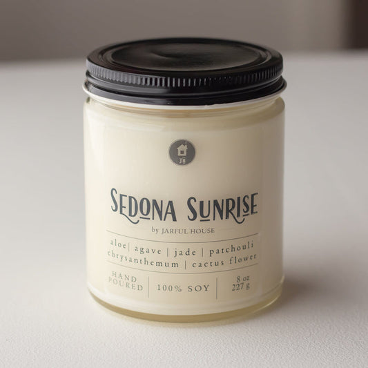 Sedona Sunrise Soy Candle 8 oz - Jarful House