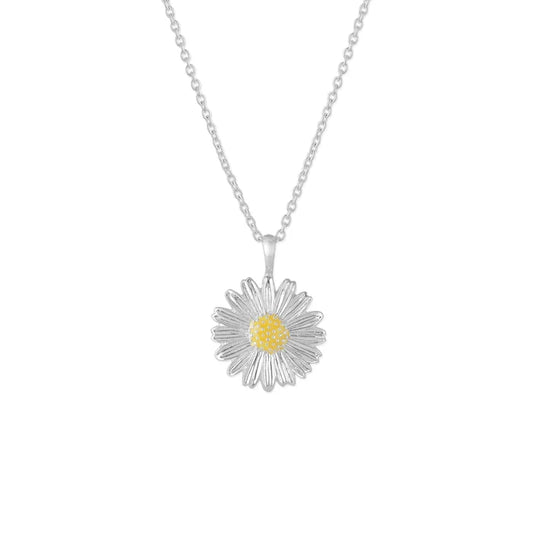 Silver Daisy Necklace