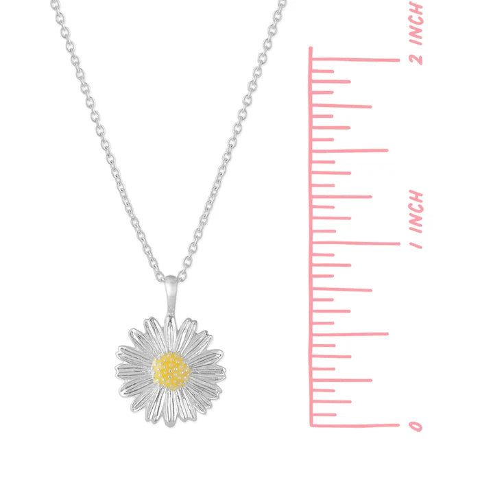 Silver Daisy Necklace