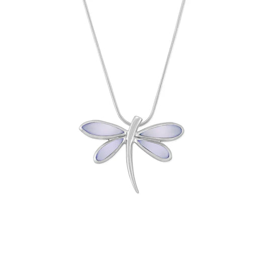 Silver Dragonfly Necklace