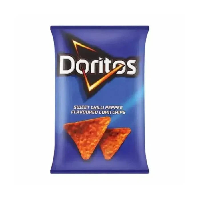 Simba Doritos Sweet Chilli 145g bag with sweet and spicy flavored chips