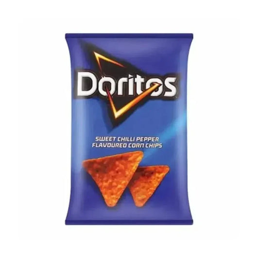 Simba Doritos Sweet Chilli 145g bag with sweet and spicy flavored chips