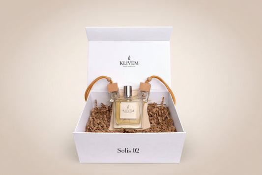 Solis 02 For Dad luxury Klivem gift box with perfume 50ml and two car diffusers 8ml