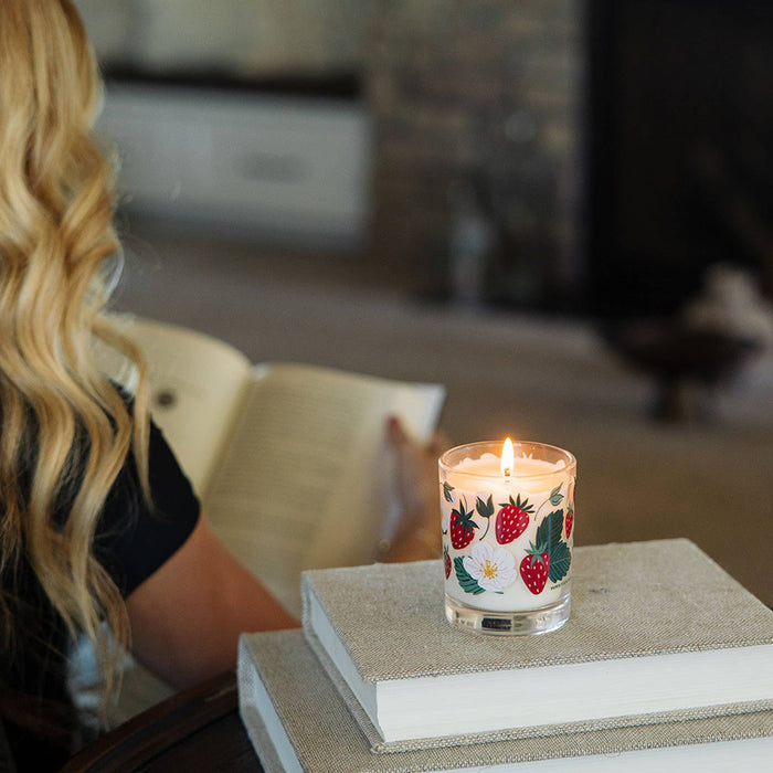 Strawberry Patch Scented Soy Hand - Poured Candle - Olita Gifts & Goods
