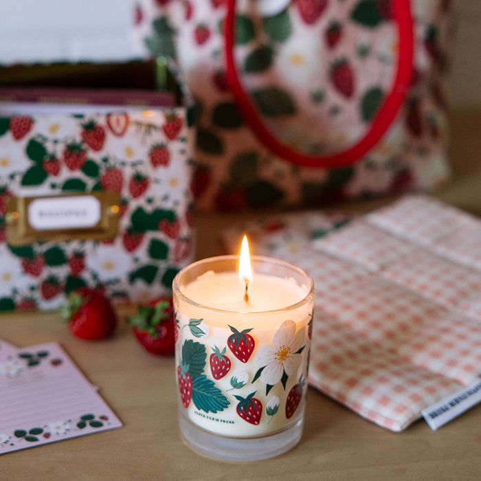 Strawberry Patch Scented Soy Hand - Poured Candle - Olita Gifts & Goods