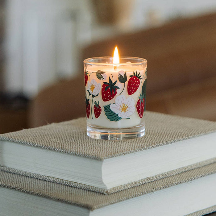 Strawberry Patch Scented Soy Hand - Poured Candle - Olita Gifts & Goods