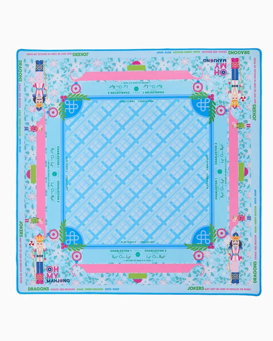 Sugarplum Mahjong Mat | Holiday American Mahjong Playing Mat