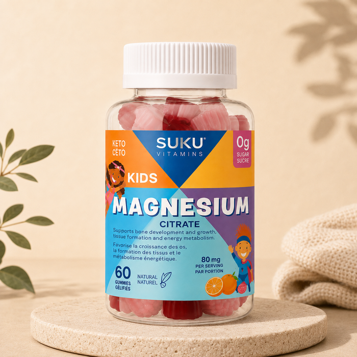 SUKU Vitamins Kids Magnesium Citrate Gummies – 60 Gummies