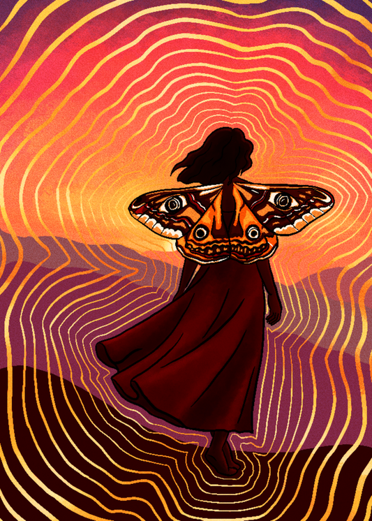 Sunset Moth - Fine Art Print