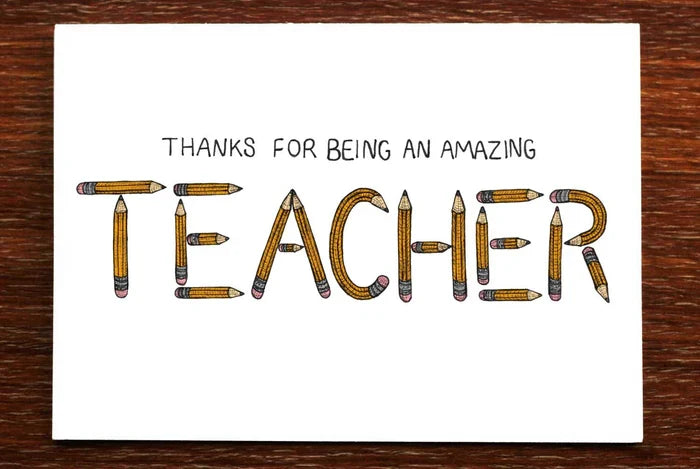 Thanks Teacher Card - THE NONSENSE MAKER
