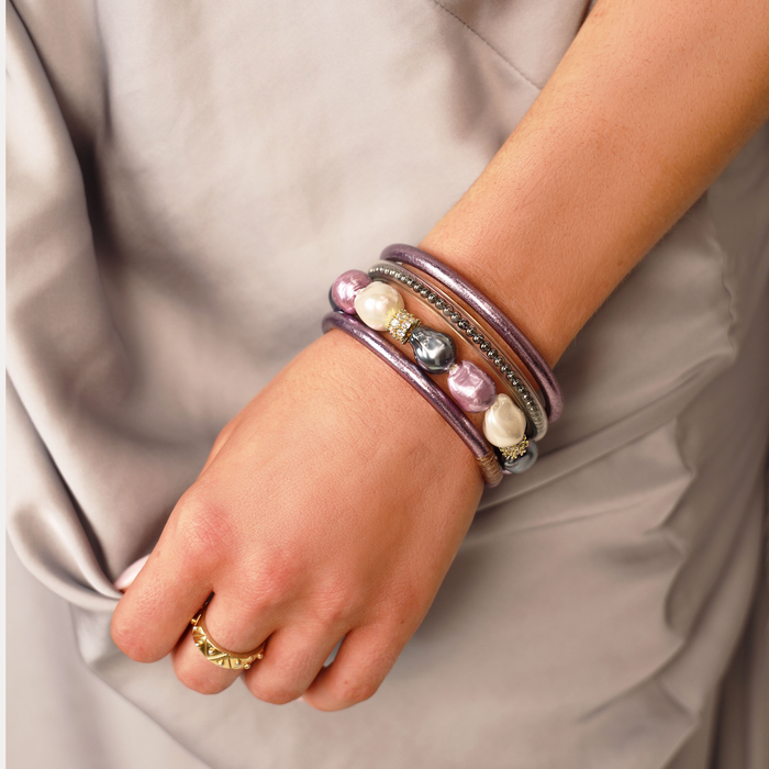 a person wearing bracelets