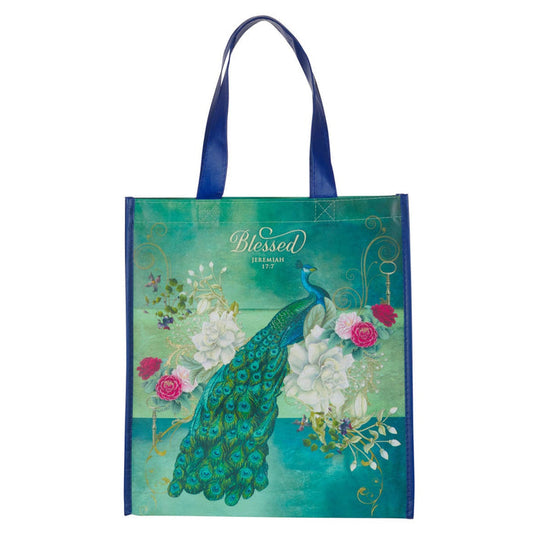 Tote Peacock Blessed Jer. 17:7