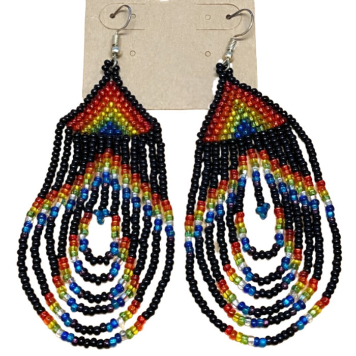 TRIBAL ROOTS Loop Fringe Earrings