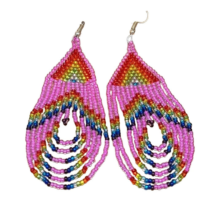 TRIBAL ROOTS Loop Fringe Earrings
