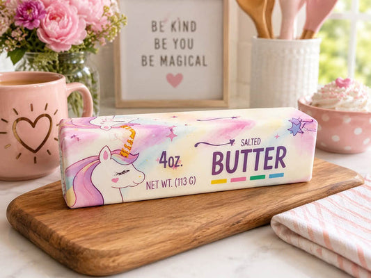 Unicorn Printed Butter Slow Rise Squish Toy