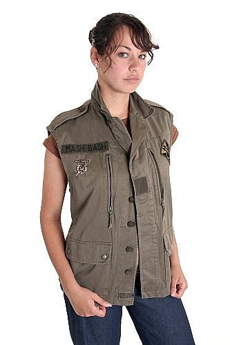 Upcycled Women's French Combat Vest