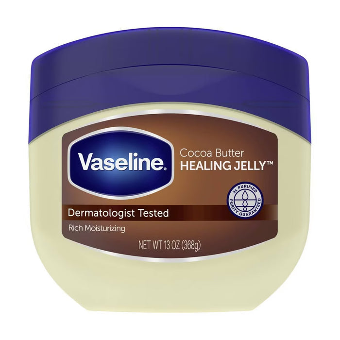 Vaseline Healing Jelly Cocoa Butter Petroleum Jelly - 13 oz - 24 Pack