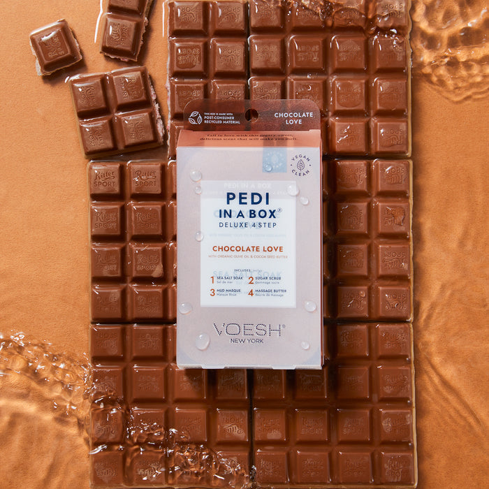 Voesh Deluxe 4 Step Pedi-in-a-Box Chocolate Love