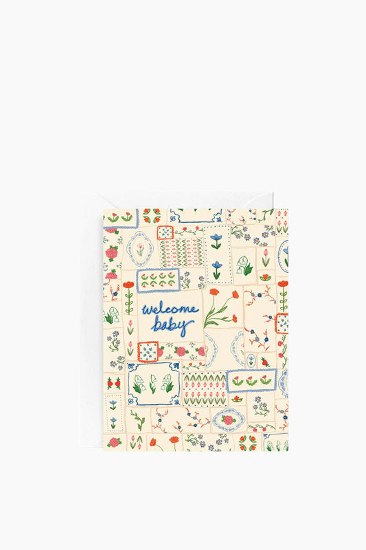 Welcome Baby Quilt Card