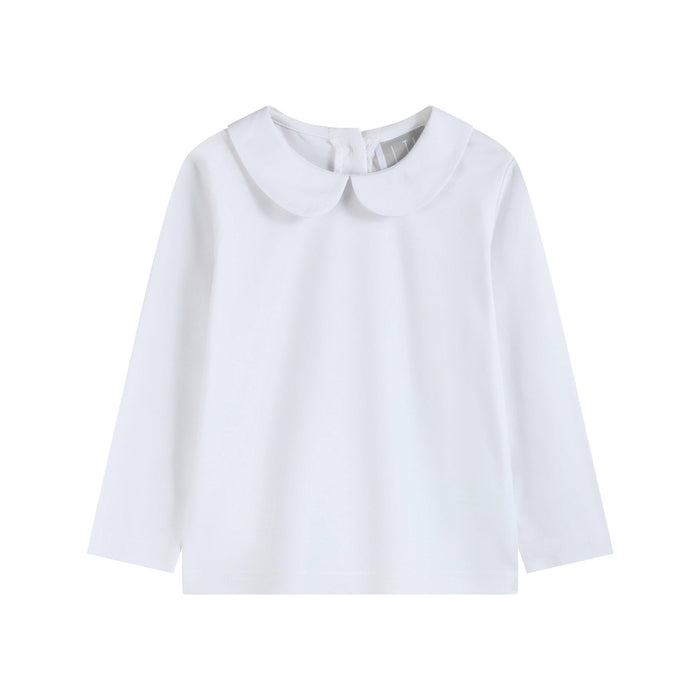 White Collared Shirt: 2T