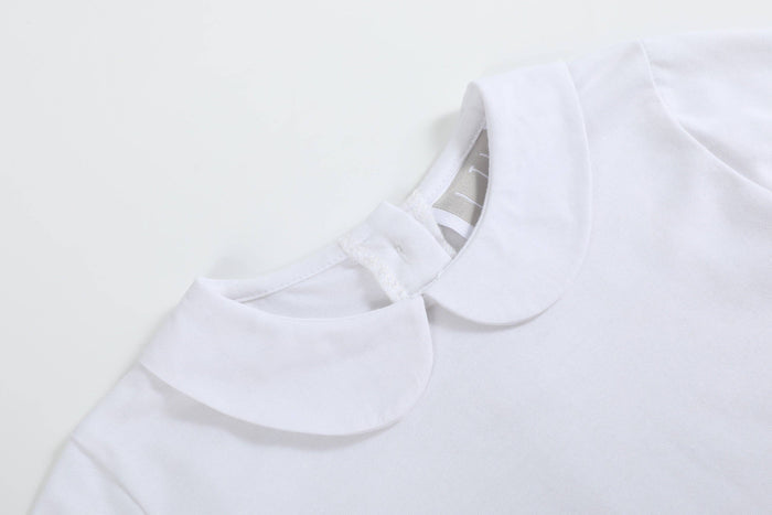 White Collared Shirt: 2T